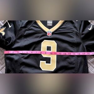 Drew Brees Saints women’s NFL jersey.